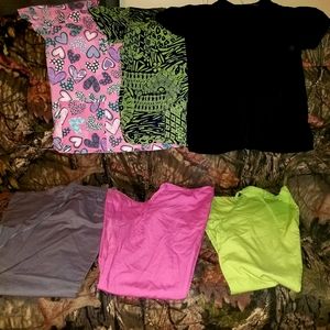 🥼 Womens L 6 piece scrub set